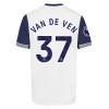 Conjunto (Camiseta+Pantalón Corto) Tottenham Hotspur Van De Ven 37 Primera Equipación 2024-25 - Niño